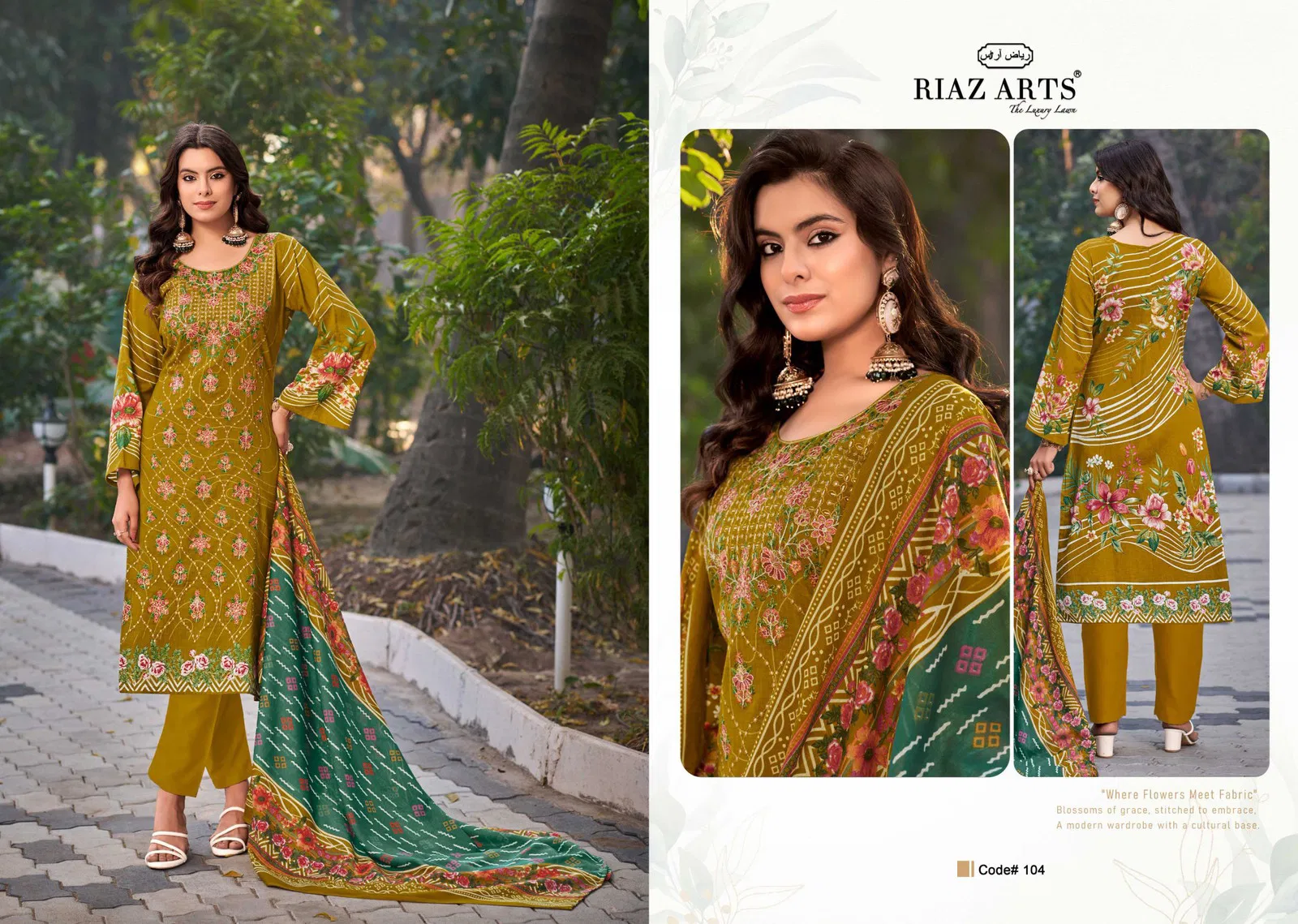 Riaz Arts Elan Vol 2 Lawn Cotton Printed Dress Material Collection